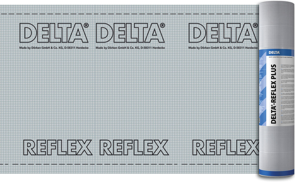 DELTA-REFLEX плeнка пароизоляционная с алюминиевым рефлексным слоем 1,5*50  метров