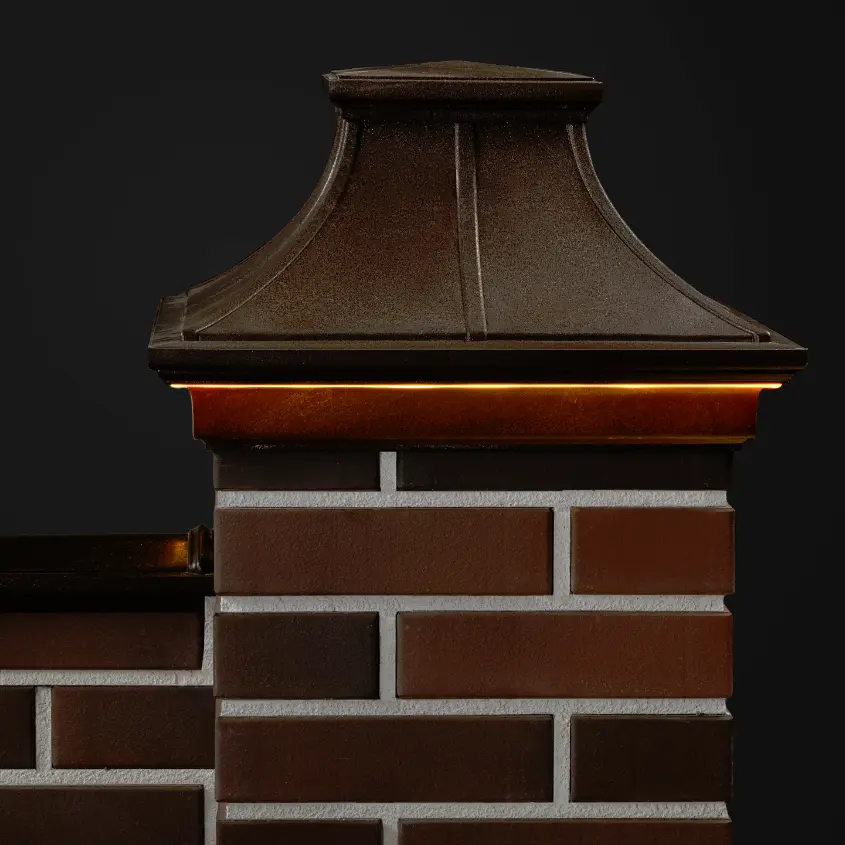 Фото 2 Колпаки Монблан Премиум Коричневые с подсветкой