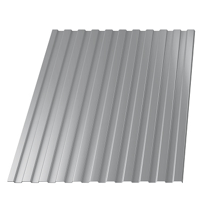 Профнастил (профлист) С-8 RAL7004 Серый 0.40мм эконом ширина 1.19(1,15)м