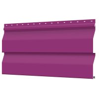Сайдинг металлический (металлосайдинг) Корабельная доска RAL4006 Пурпурный