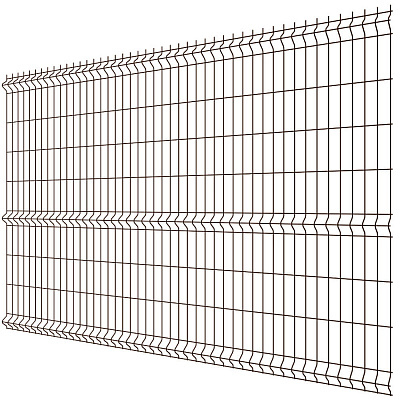 Панель MEDIUM 1,73х2,50м RAL8017 Шоколад сварная 3Д сетка гиттер