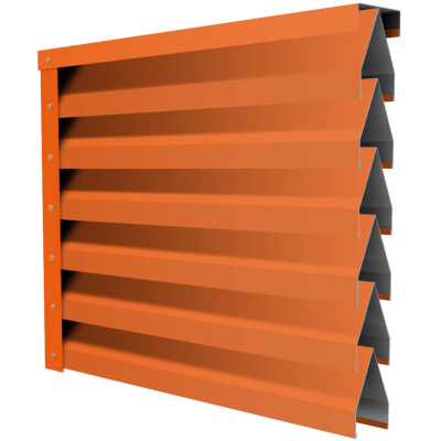 Ламель Реснички RAL2004 Апельсин двустороннего забора